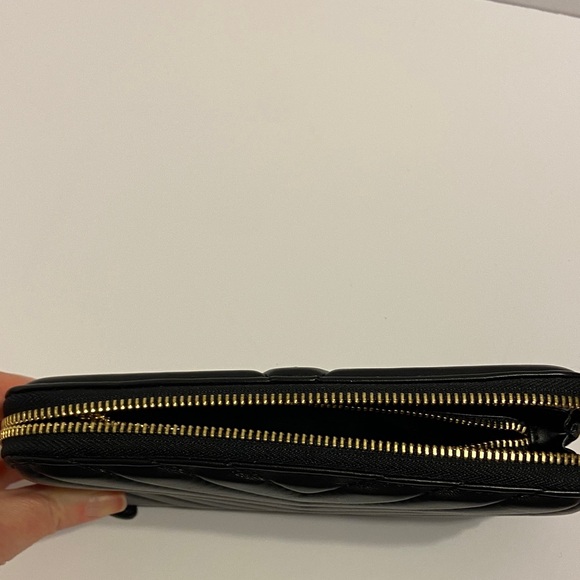 Stella McCartney Black and Gold Star long vegan leather Wallet - Picture 12 of 14
